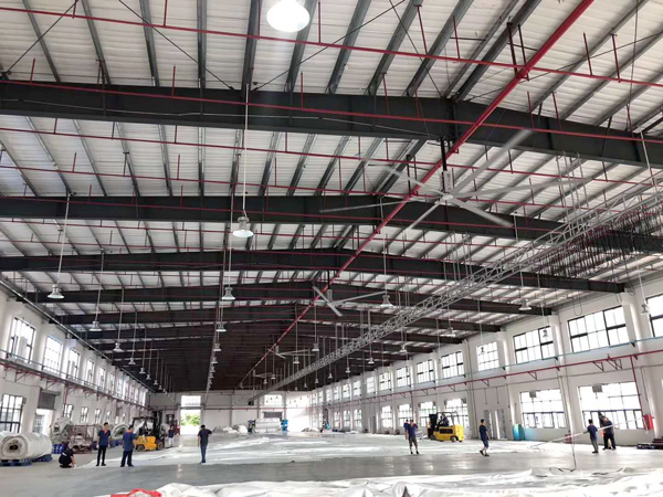 襄陽廠房降溫-襄陽車間降溫-工業大風扇-大型工業風扇-瑞泰風工業大風扇