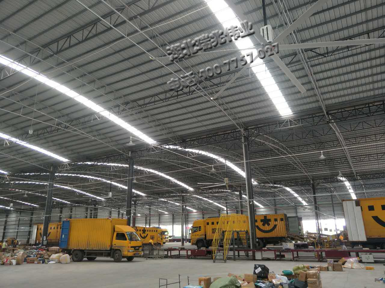鋼結構廠房通風降溫不用愁-瑞泰風大吊扇，告別平庸，定位卓越！